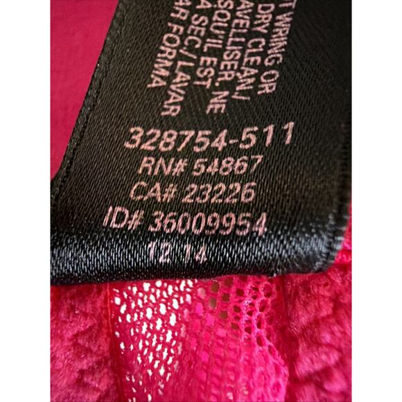 Victoria's Secret 38D Very Sexy Push Up Bra pink lace full coverage padded - Picture 8 of 11